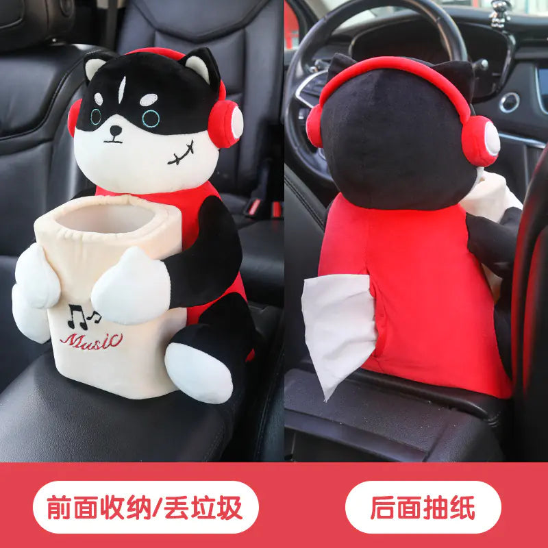 Cute Car Tissue Box & Trash Bin – Adorable Organizer for Women