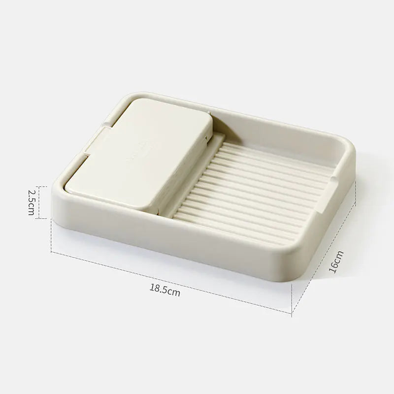 Modern Pot Lid & Utensil Rest (Zero-Drip Countertop Organizer) , Kitchen Pot Lid Rack