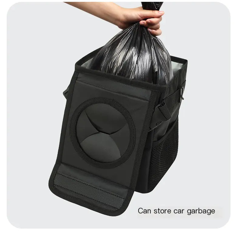 Premium Car Hanging Trash Bin – Waterproof & Multi-Functional Organizer