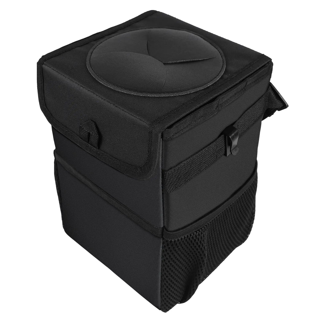 Premium Foldable Car Trash Can & Organizer - Waterproof, Leakproof, and Hangable