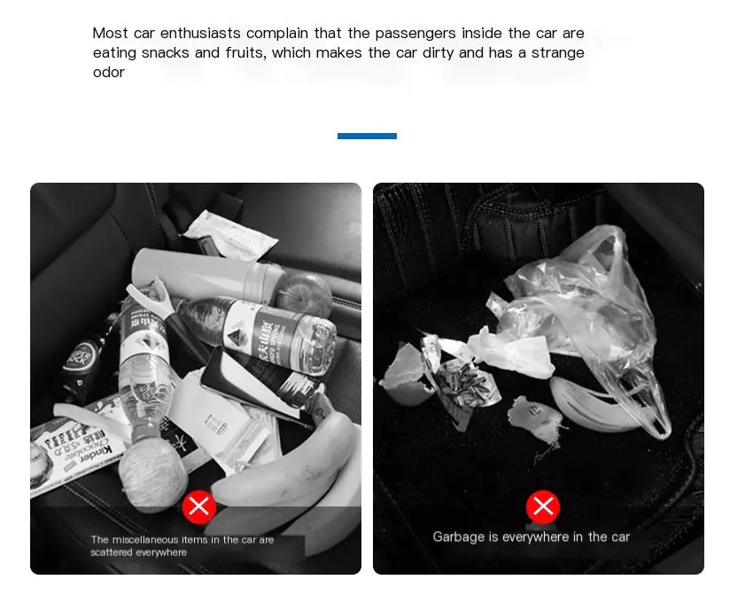 Premium Car Hanging Trash Bin – Waterproof & Multi-Functional Organizer